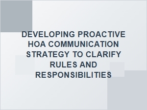 Hoa Communication: Preventing Future Rule Conflicts
